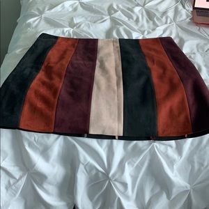 Forever 21 Color Block Skirt NWT